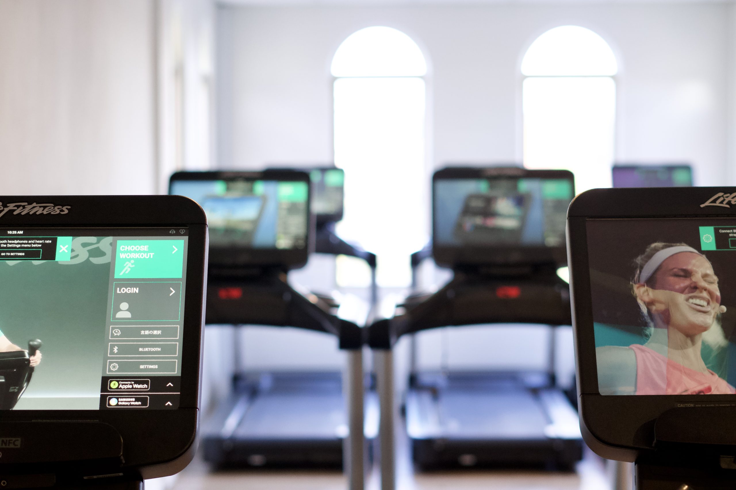 Work up a sweat on the latest cardio equipment, featuring a touch and go to all apps and training simulators.